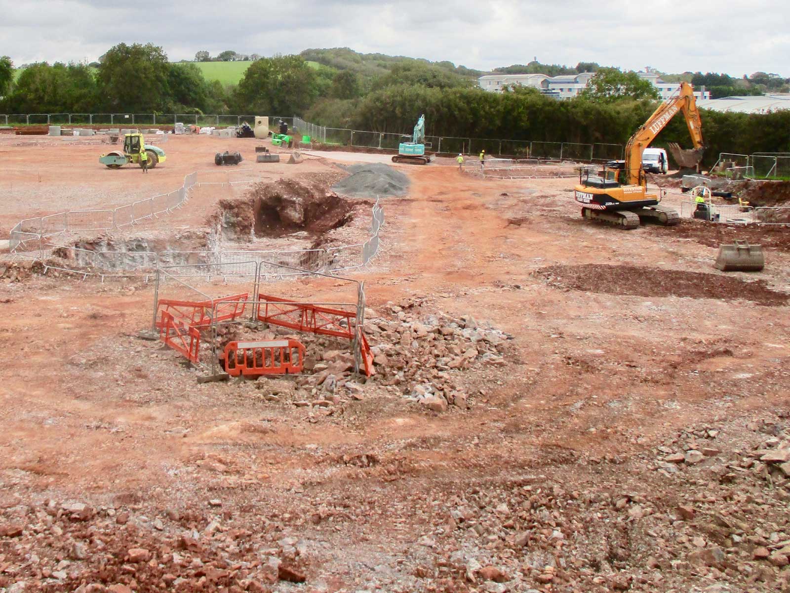 Building site of new deleopment in Devon or Cornwall