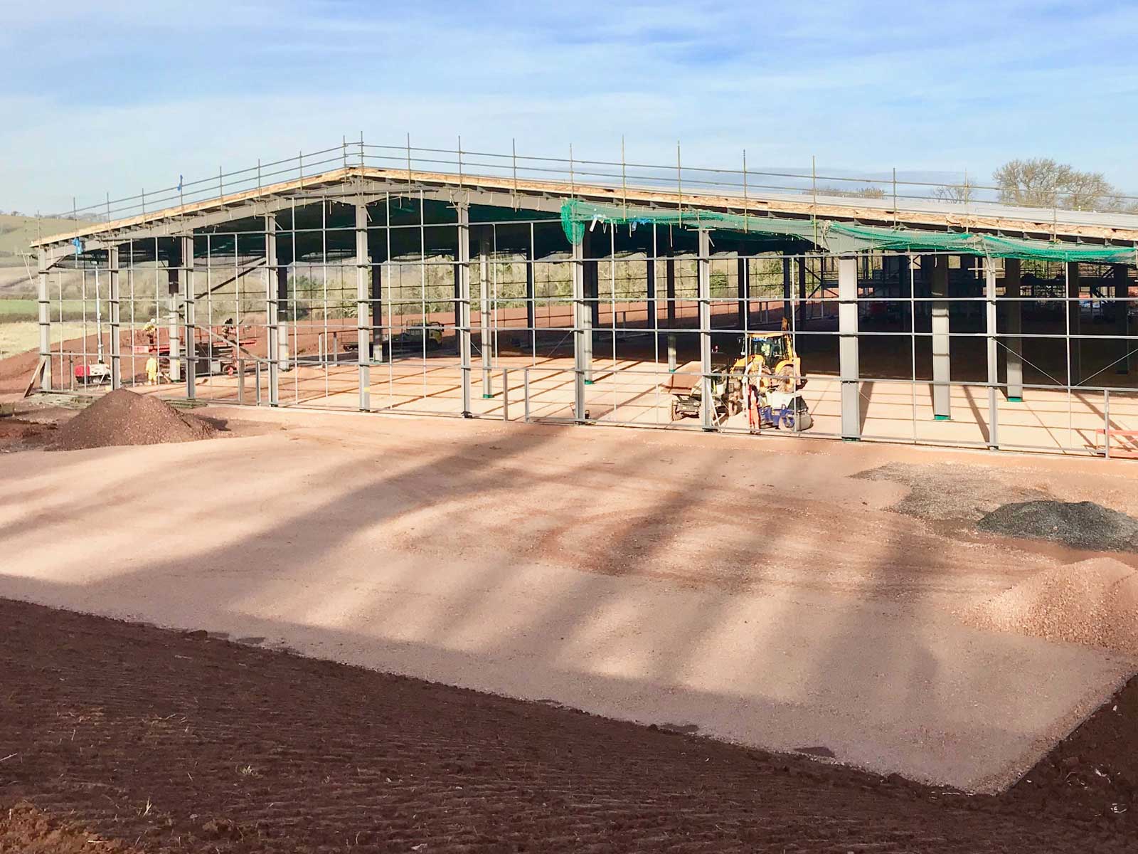 Commercial building site for a warehouse in Cornwall